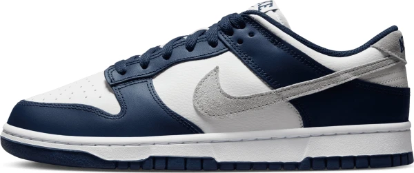 Кросівки Nike DUNK LOW темно-синьо-біло-сірі FD9749-400