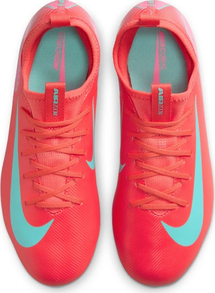 Бутси дитячі Nike JR MERCURIAL ZOOM VAPOR 16 ACADEMY FG/MG червоно-рожево-блакитні FQ8392-800