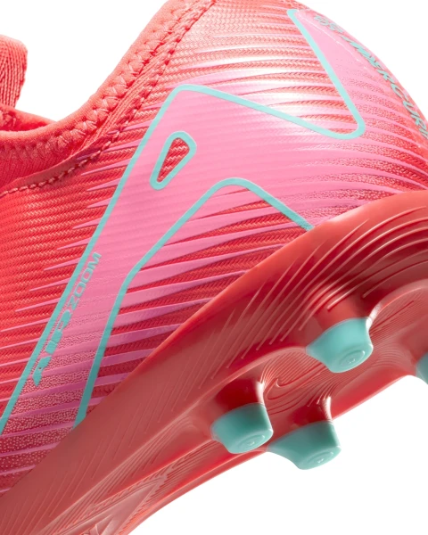 Бутси дитячі Nike JR MERCURIAL ZOOM VAPOR 16 ACADEMY FG/MG червоно-рожево-блакитні FQ8392-800