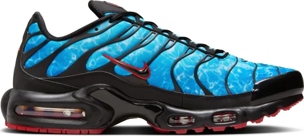 Кроссовки Nike AIR MAX PLUS голубо-черно-красные HQ3824-001