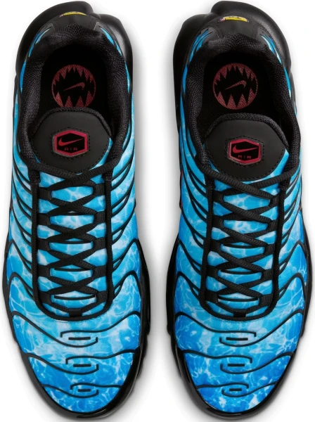 Кроссовки Nike AIR MAX PLUS голубо-черно-красные HQ3824-001