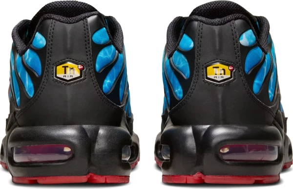 Кроссовки Nike AIR MAX PLUS голубо-черно-красные HQ3824-001