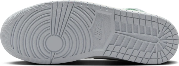 Кроссовки Nike AIR JORDAN 1 MID светло-серо-бело-зеленые DQ8426-142