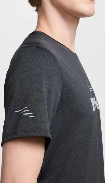 Футболка для бігу Nike MILER FLASH DRI-FIT UV RUNNING темно-сіра IB4127-070