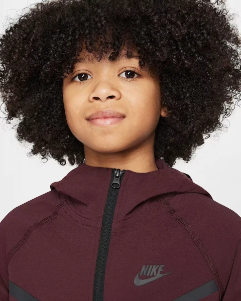 Толстовка підліткова Nike TECH WOVEN бордова HQ8911-652