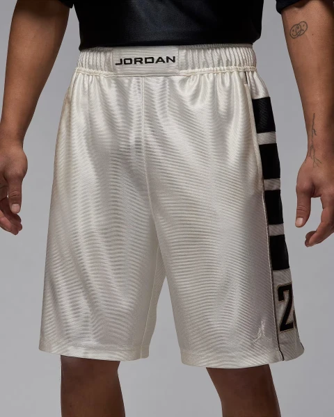 Шорти Nike JORDAN BROOKLYN CAT SCRATCH молочно-чорні HV0560-133