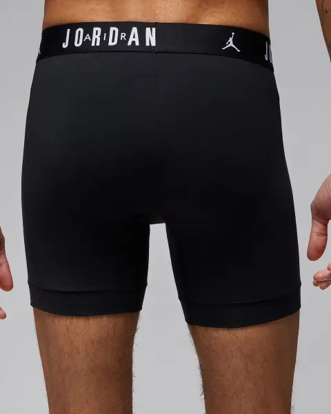 Труси (боксерки) Nike JORDAN FLIGHT COTTON CORE BOXER BRIEFS чорні (3 штуки) JM0622-023