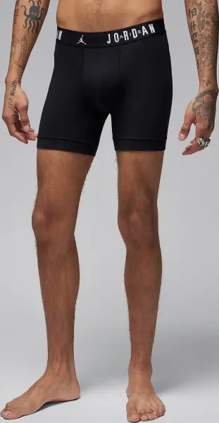Труси (боксерки) Nike JORDAN FLIGHT COTTON CORE BOXER BRIEFS чорні (3 штуки) JM0622-023