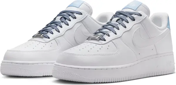Кроссовки женские Nike AIR FORCE 1 '07 бело-голубые IB7167-101
