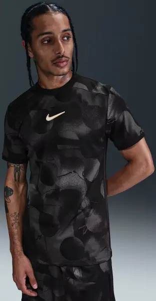 Футболка Nike ACADEMY+ DRI-FIT черно-темно-серая HJ4239-010