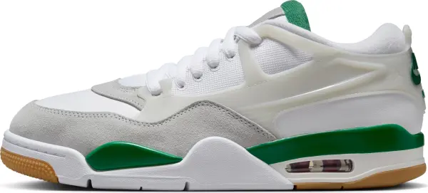 Кроссовки Nike AIR JORDAN 4 RM бело-серо-зеленые FQ7939-103
