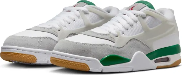Кроссовки Nike AIR JORDAN 4 RM бело-серо-зеленые FQ7939-103