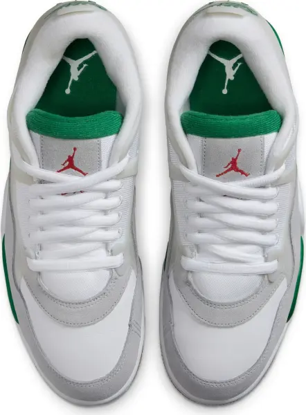 Кроссовки Nike AIR JORDAN 4 RM бело-серо-зеленые FQ7939-103
