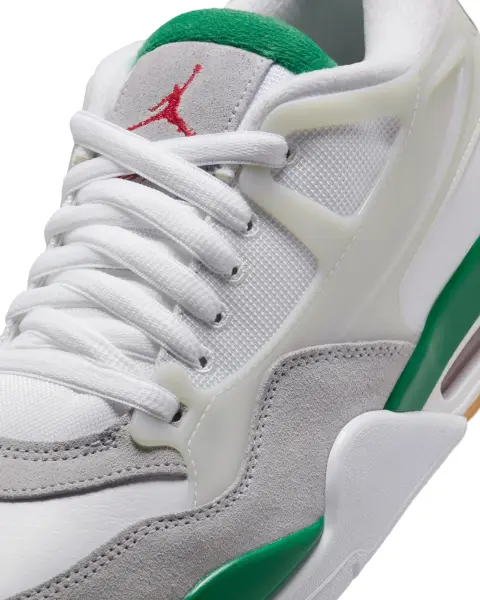 Кроссовки Nike AIR JORDAN 4 RM бело-серо-зеленые FQ7939-103