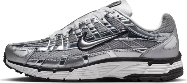 Кроссовки Nike P-6000 серебряно-черные CN0149-001