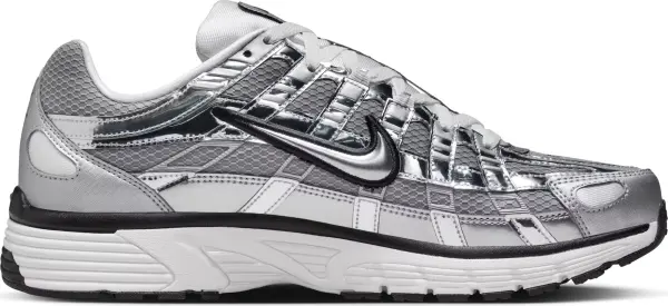 Кроссовки Nike P-6000 серебряно-черные CN0149-001