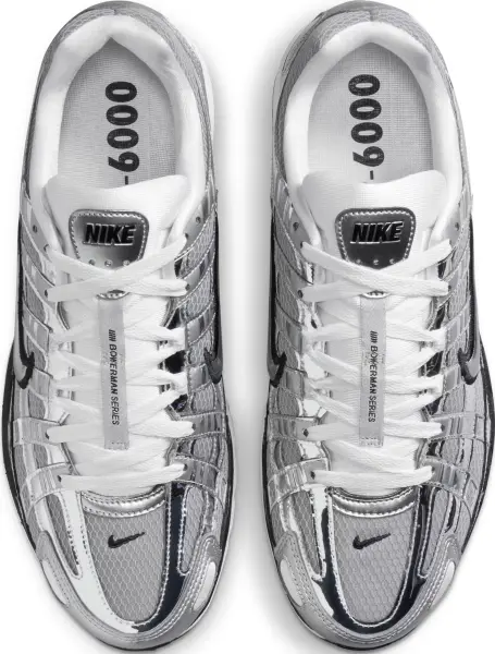 Кроссовки Nike P-6000 серебряно-черные CN0149-001