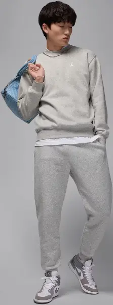 Світшот Nike JORDAN BROOKLYN FLEECE CREW-NECK сірий FV7293-050