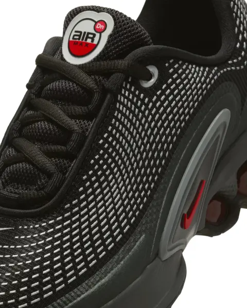 Кроссовки подростковые Nike AIR MAX DN (GS) черно-серебряно-красные FB8987-009