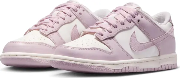 Кроссовки подростковые Nike DUNK LOW (GS) сиренево-белые FB9109-122