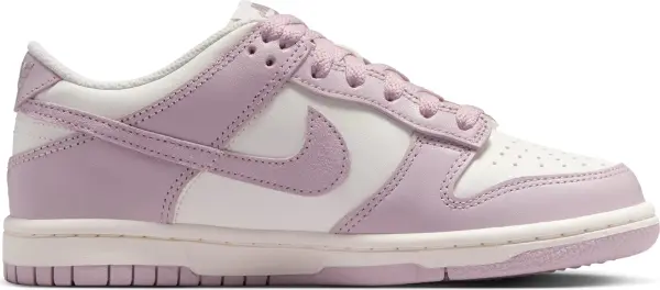 Кроссовки подростковые Nike DUNK LOW (GS) сиренево-белые FB9109-122