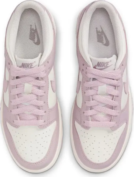 Кроссовки подростковые Nike DUNK LOW (GS) сиренево-белые FB9109-122