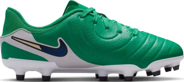 Бутсы детские Nike JR TIEMPO LEGEND 10 ACADEMY FG/MG LV8 зелено-белые HJ7190-300