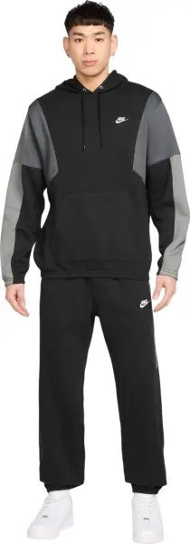 Спортивный костюм Nike CLUB FLEECE HOODED TRACK GX черно-серый HV1165-010