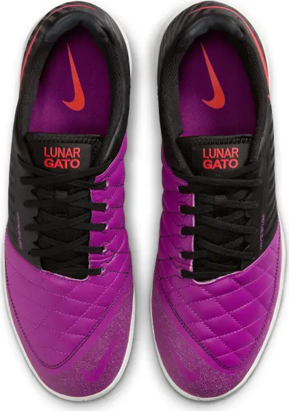 Футзалки (бампи) Nike LUNAR GATO II фіолетово-чорно-червоні 580456-502