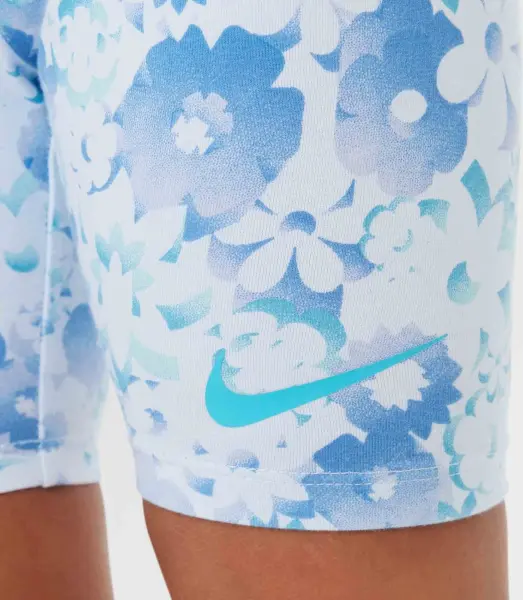 Комплект летний детский Nike FLOW-RAL голубо-белый 36M848-U5M