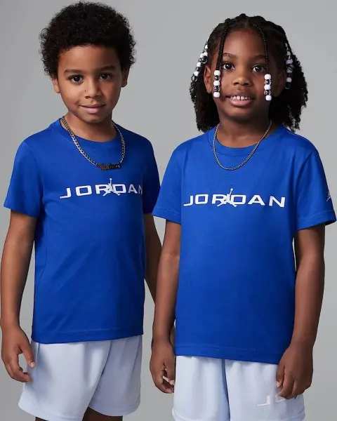 Комплект летний детский Nike JORDAN BASELINE сине-голубой 85D676-U3C