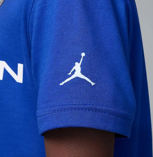 Комплект летний детский Nike JORDAN BASELINE сине-голубой 85D676-U3C