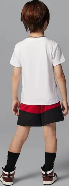 Комплект летний детский Nike JORDAN STACKED MIXED SET бело-красно-черный 85D767-R78