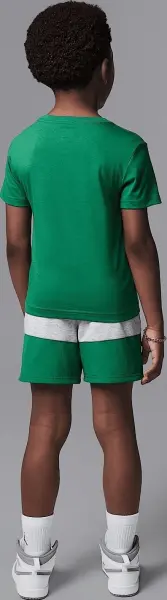 Комплект літній дитячий Nike JORDAN STACKED MIXED SET зелено-сірий 85D767-G2H