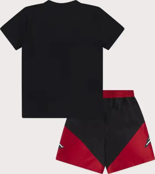 Комплект літній дитячий Nike JORDAN STACKED PLAY чорно-червоний 85D768-023