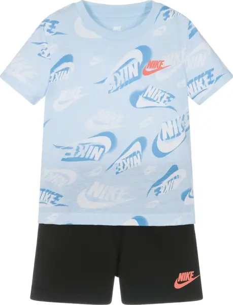 Комплект літній дитячий Nike ON THE MOVE блакитно-чорний 86M723-023