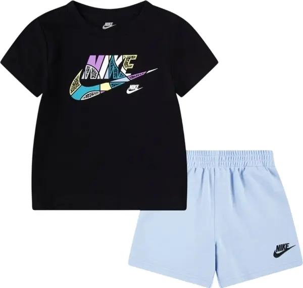 Комплект літній дитячий Nike OUTSIDE THE LINES чорно-блакитний 86M690-C60