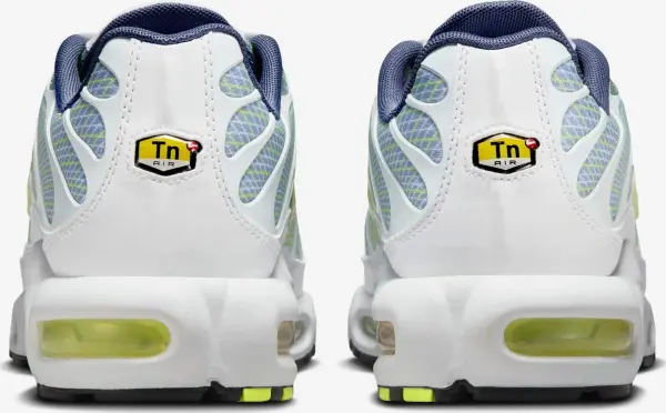 Кроссовки Nike AIR MAX PLUS бело-сине-салатовые HV6227-001