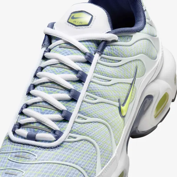 Кроссовки Nike AIR MAX PLUS бело-сине-салатовые HV6227-001
