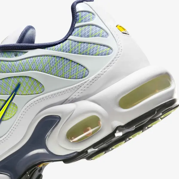 Кроссовки Nike AIR MAX PLUS бело-сине-салатовые HV6227-001