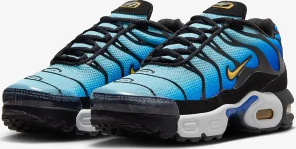 Кроссовки детские Nike AIR MAX PLUS (PS) голубо-черные FZ0023-032