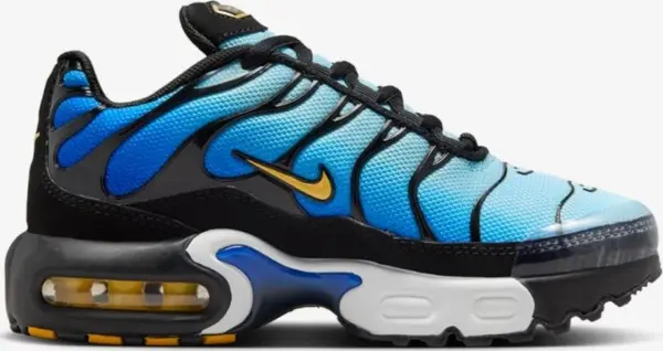 Кроссовки детские Nike AIR MAX PLUS (PS) голубо-черные FZ0023-032