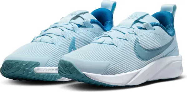 Кроссовки детские Nike STAR RUNNER 4 NN (PS) голубо-бирюзовые DX7614-404