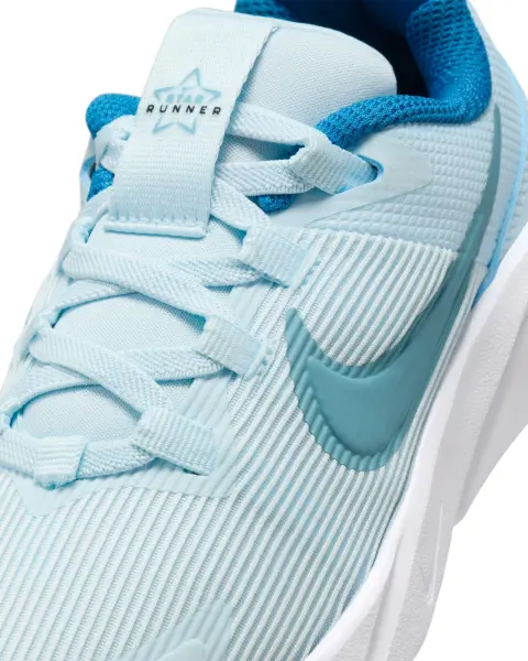 Кроссовки детские Nike STAR RUNNER 4 NN (PS) голубо-бирюзовые DX7614-404