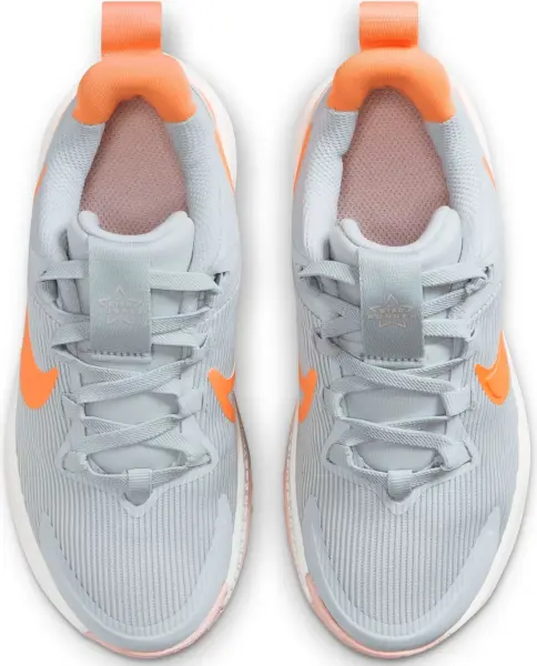 Кроссовки детские Nike STAR RUNNER 4 NN (PS) серо-оранжевые DX7614-008