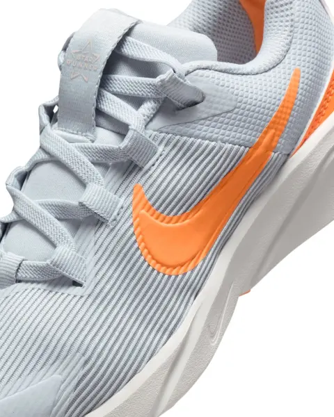 Кроссовки детские Nike STAR RUNNER 4 NN (PS) серо-оранжевые DX7614-008
