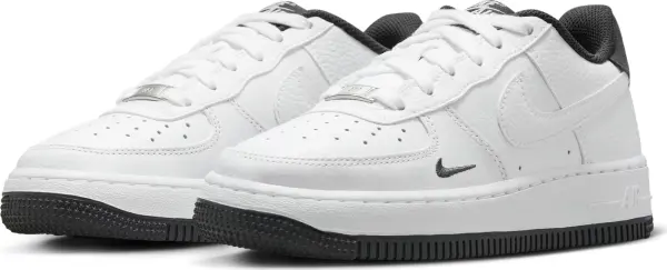 Кроссовки подростковые Nike AIR FORCE 1 LV8 (GS) бело-темно-серые HJ4560-100