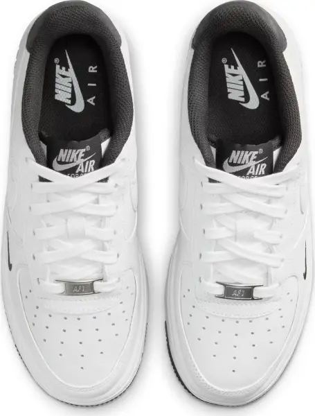 Кроссовки подростковые Nike AIR FORCE 1 LV8 (GS) бело-темно-серые HJ4560-100
