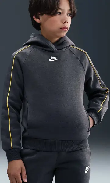 Спортивний костюм підлітковий Nike SPORTSWEAR CLUB FLEECE темно-сіро-жовтий HQ9318-060