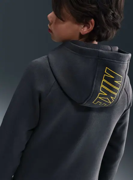 Спортивний костюм підлітковий Nike SPORTSWEAR CLUB FLEECE темно-сіро-жовтий HQ9318-060